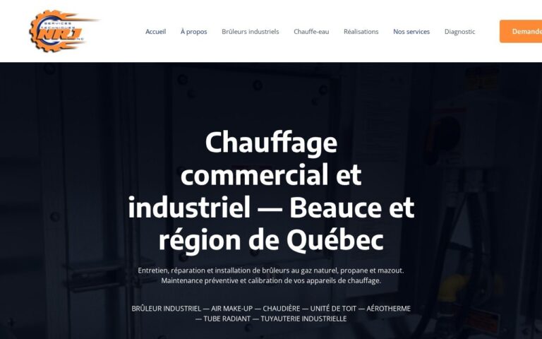 Site Web Services NRJ — version ordinateur